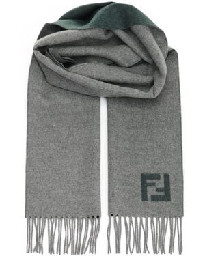 Fendi Ff Scarf - Gray