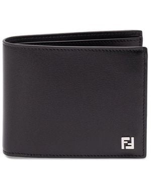 Fendi Bi-Fold Coin Wallet - Black