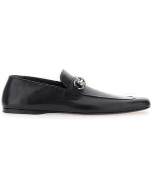 Gucci Loafers With Metal Horsebit On The Front - White