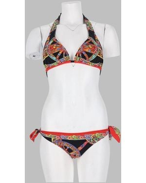Dolce & Gabbana Printed Triangle Bikini Set - Gray