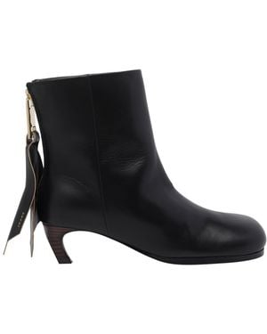 Sacai Puller Short Booties - Black