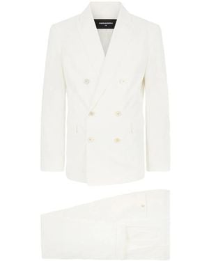 DSquared² Double Breasted Suits - White