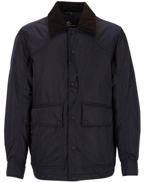 Moncler Louron Short Padded Jacket - Blue