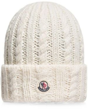 Moncler Neutrals Hats - Natural