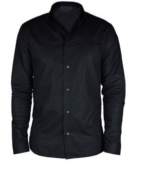 Philipp Plein Cut Ls Skull Shirt - Blue