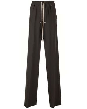 Rick Owens "Geth Belas" Cupro Pants - Black