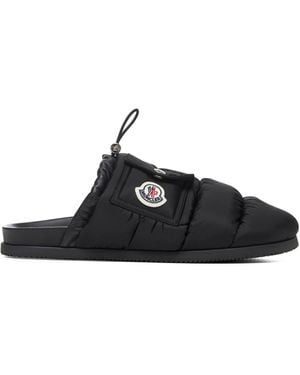 Moncler Mon Pocket Mules - Black