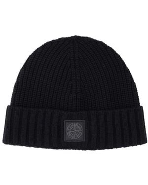 Stone Island Cashmere Ghost Hat - Black
