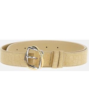 Jacquemus Suede Leather Belt With Two-Tone Metal Buckle - Multicolor