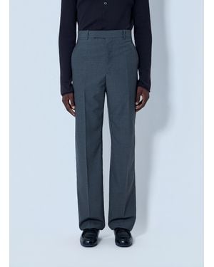 Jil Sander Tailored Wool-Blend Pants - Blue