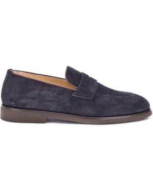 Brunello Cucinelli Suede Loafers - Blue