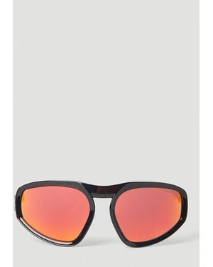 Moncler Pentagra Geometric Sunglasses - Black