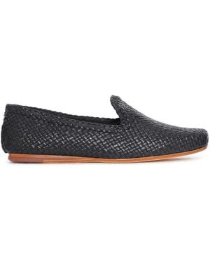 Dragon Diffusion Damas Leather Slippers - Gray