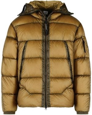 C.P. Company 'Dd-Shell' Nylon Down Jacket - Brown