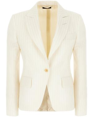 Tom Ford Clothing Blazers & Gilets - White