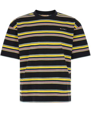 Marni Striped T-Shirt - Black