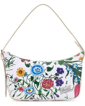 Gucci Printed Canvas Small Lady Lunetta Shoulder Bag - Blue