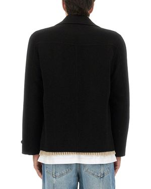 Moschino Double-Breasted Jacket - Black