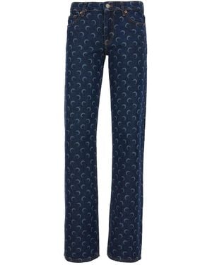 Marine Serre Clothing Jeans - Blue