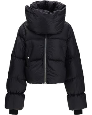 Rick Owens Padded Funnel Neck Jacket - Black