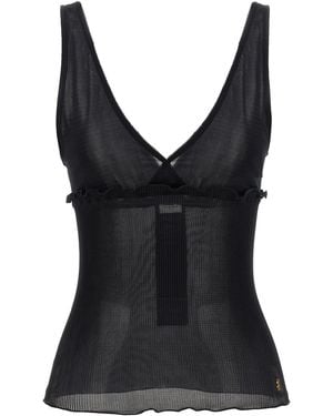 Saint Laurent 'Cassandre' Top - Black