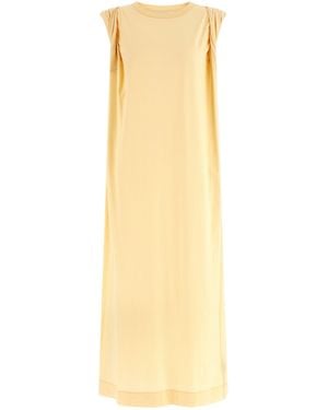 Dries Van Noten Cotton Long Dress - Yellow