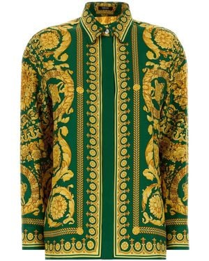 Versace Silk Shirt - Green