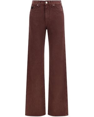 Jacob Cohen High-Rise Straight-Leg Jeans - Purple