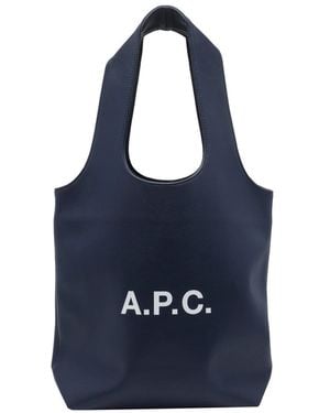 A.P.C. Small Ninon Tote Bag - Blue