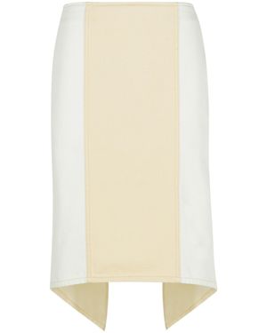 JW Anderson Layered' Cotton Skirt - White