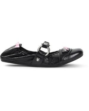 Balenciaga Embellished Ballet Flats - Black