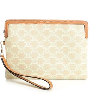 Celine Small Pouch "Triomphe" - Natural