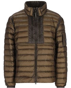 C.P. Company Short Down Jacket - Brown