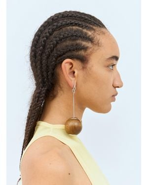 Jacquemus Les Grandes Boucles Nodo Earrings - Multicolor