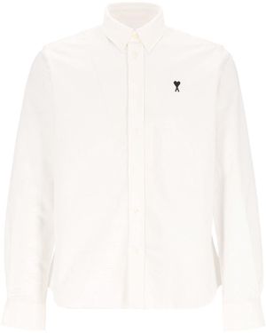 Ami Paris Ami Ami De Cœur Cotton Shirt - White