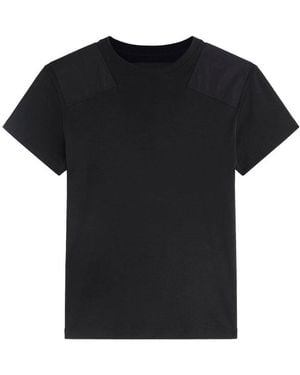 Phoebe Philo Cotton Patched T-Shirt - Black
