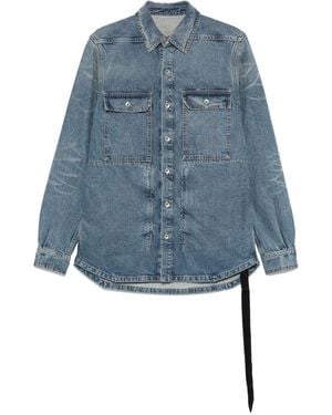 Rick Owens Drkshdw Denim Overshirt - Blue