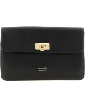 Ferragamo 'Harley' Clutch - Black