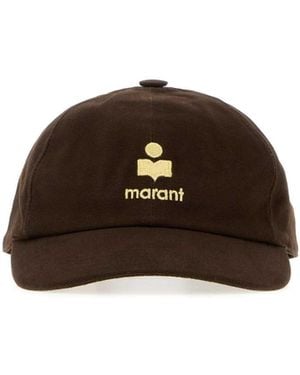 Isabel Marant Chocolate Cotton Tomas Baseball Cap - Brown