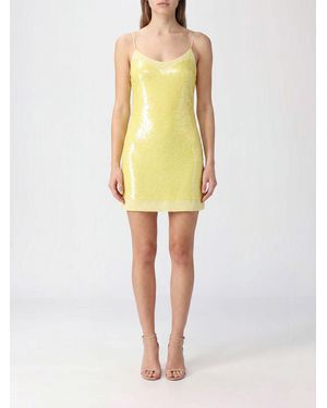 Gucci Sequin-Embellished Sheath Mini Dress With Thin Straps - Yellow