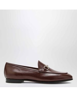 Gucci Jordaan Loafer In Leather - Brown