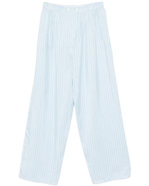 Prada Cotton Blend Pants - Blue