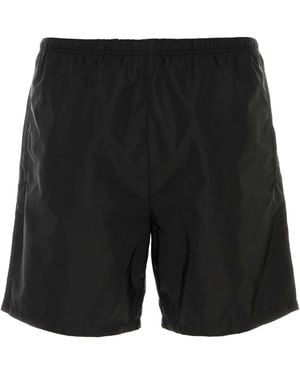 Prada Solid Swim Shorts - Black