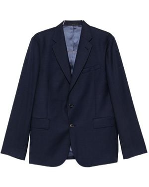 Paul Smith Wool Single-Breasted Suit - Blue