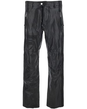 DSquared² 'Ducati X D2' Pants With Two Front Zip Closure And Logo Patches On The Front - Gray