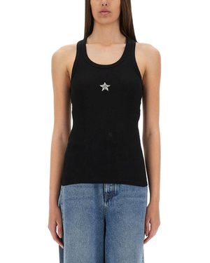 Stella McCartney Crystal Mini Star" Tank Top - Black