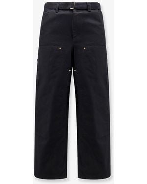SACAI X CARHARTT WIP Carhartt Wip Duck Cotton Pants - Blue