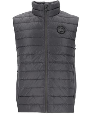 Canada Goose "Hybridge Flavio" Padded Knit Vest - Gray