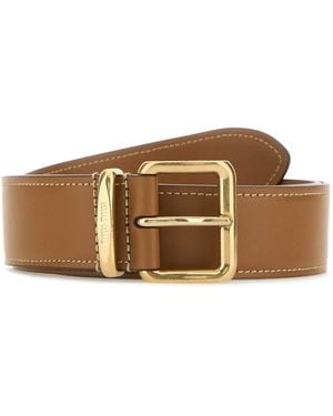 Miu Miu Caramel Solid Buckle Belt - Brown