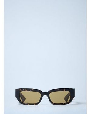 Bottega Veneta Dash Rectangular Sunglasses - White